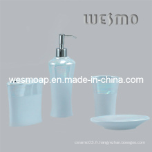 Ensemble de bain en porcelaine en argile bleue (WBC0407B)